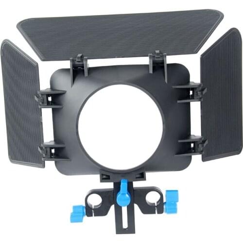 M1 Plastic DSLR Matte Box for 15mm Rail Rod Support Follow Focus System for canon D90 5D 60D 7D 550D 600D D300s