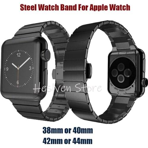 Stainless Steel strap for Apple Watch band 44mm 40mm iWatch band 42mm/38mm Butterfly Metal Bracelet Apple watch serie 5 4 3 se 6