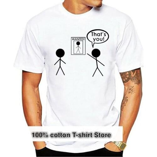 2019 Cotton Retro 100% Cotton Print Shirt Tee Stickman Blame Funny Irony of Life People Society Politics Ego Unisex Cool Tees