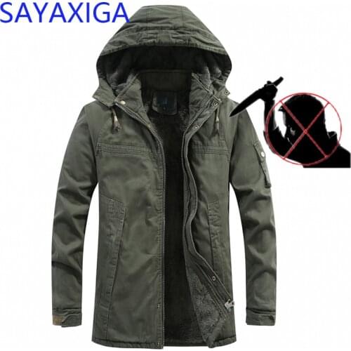Self Defense Clothing Security Anti-cut Men Fleece Trench Coat Stab resistant Stealth Defense Police Military cut proof outfits Tactics hooded outwear 4XL