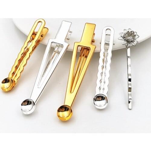 SIXTY TOWFISH 10 Pieces DIY Hair Jewelry Accessories Copper Hairpins Fashion Vintage Metal Haircilp Jewelry Barrettes