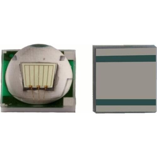 100pcs 6W LED SMD5050 chip XML T6 Green 520-530nm high power bead flashlight/car/headlight Ceramic substrate free shipping