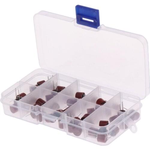 50 Pcs TR5 Micro Slow Blow Fuse Assortment Kits Accessories (500mA-6.3A)