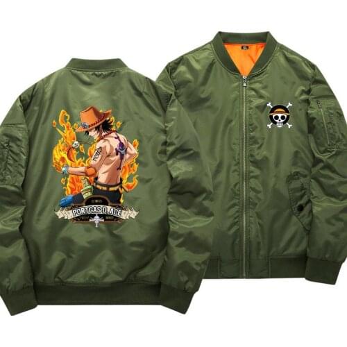 High-Q Unisex ONE PIECE Zoro Luffy Ace Law baseball uniform jacket ONE PIECE Luffy Ace Law Punk Rock Cardigan Hoodies jacket