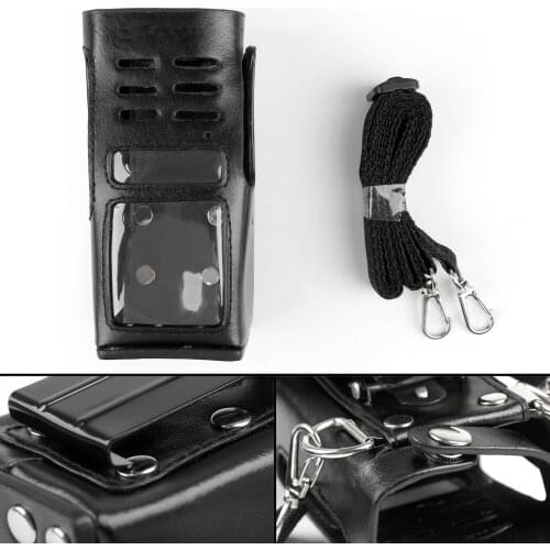 Artudatech Leather Holder Case For Motorola GP338 GP339 GP340 GP360 GP 340 360 338 339 PRO7350 HT1250 PTX760