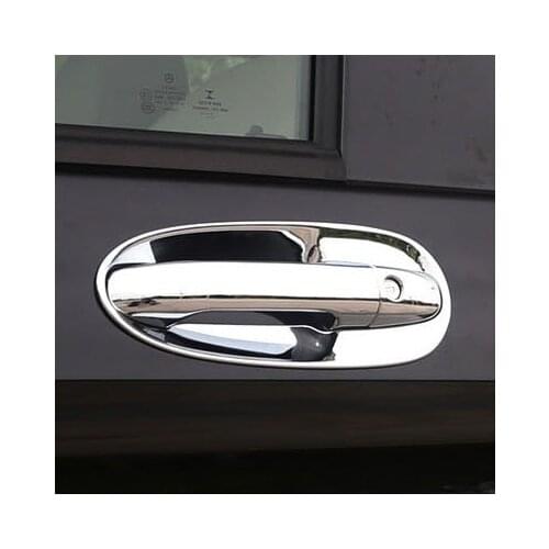 For Benz VITO V-Class V-Klasse W447 2014-2019 Metris V220d V250 Silver Chrome Car Exterior Grain Door Handle Doorknob Bowl Trim