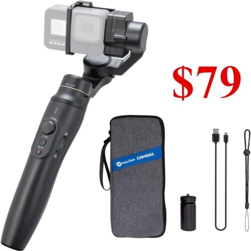 Used Feiyu Vimble 2A Extendable Gopro Action Camera 3-Axis Stabilizer Gimbal for GoPro Hero 8/7/6/5 Camera