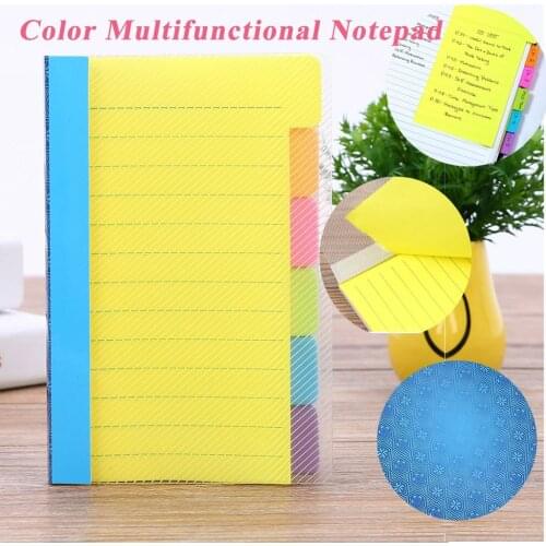 Pad Sticky Notes Stationery Sticker Office School Supplies Colorful Notes Assorted Neon Colors Sticky Notes With 60 Ruled Notes