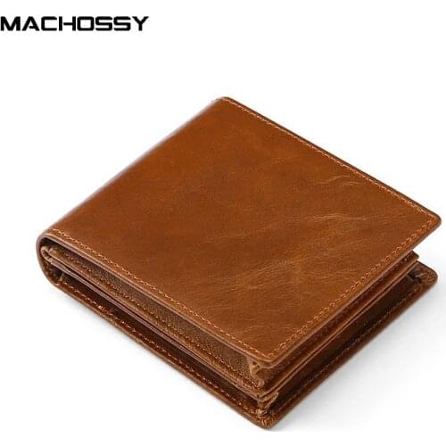 Vintage Oil Wax Handmade Real Skin Men Wallets Multi-Functional Cowhide Coin Purse Genuine Leather Card Holders Wallet For Man