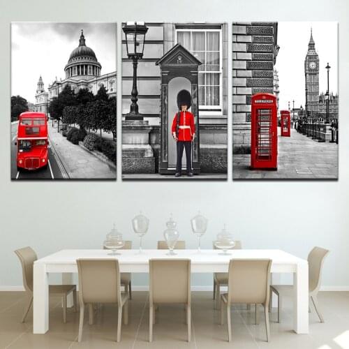 Buckingham Palace 3 panel HD Print Nordic modern Modular Wall posters Canvas Art painting For home living room decor
