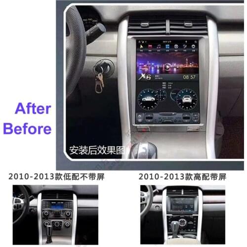 PX6 2 Din Car Radio Bluetooth Screen Android 9 GPS Navigation Multimedia Player For Ford Edge 2010 2011 2012 AutoRadio Head Unit