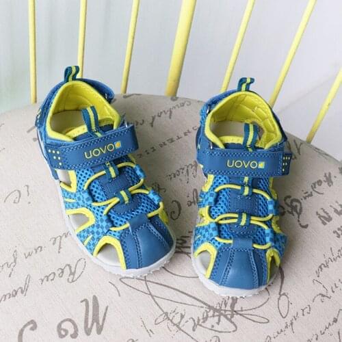 Uovo Brand New Summer Children Beach Boys Sandals Kids Shoes Closed Toe Arch Support Sport Sandals for Boys