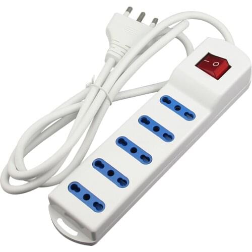 Chile /Italian Socket Standard 3 Pins 250V 10A Italy Plug 1.5M Extension Cord Power Plug With Switch