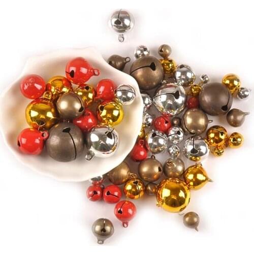 Gold/Silver/Bronze/Red Retro Christmas Bells Copper Jingle Bells For Home Decor Party Xmas DIY Craft Accessories Gift C2684