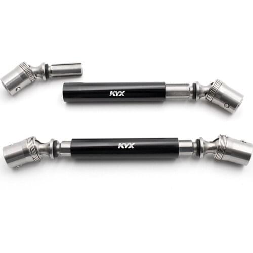 2pcs Stainless Steel Drive Shafts Metal Driveshaft for Axial Capra 1.9 UTB RC Car Upgrade Parts