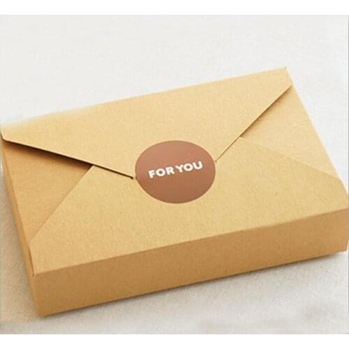 300pcs 19.5x12.5x4cm Envelope Kraft Paper Gift Box Packaging Display Box Gift Boxes For Wedding/jewellery/candy/food Storage Box