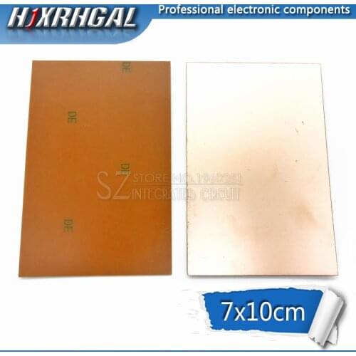 5pcs FR4 PCB 7x10cm 7*10 Single Side Copper Clad plate DIY PCB Kit Laminate Circuit Board hjxrhgal