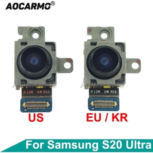 Aocarmo For Samsung Galaxy S20 Ultra S20U Back Ultra Wide Angle Camera Module Flex Cable