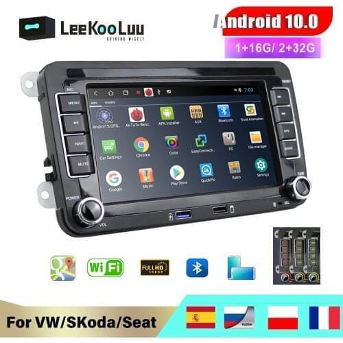 LeeKooLuu Android Car Radio 2 Din Multimedia Player GPS for Volkswagen VW golf 5 6 passat b6 b7 Touran polo Tiguan jetta NO DVD