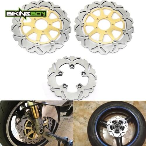 BIKINGBOY GSXR 600 97-03 GSX-R 750 96-03 GSXR 1000 01 02 TL 1000 R 98-03 TL 1000 S 1997-2001 Front Rear Brake Discs Disks Rotors