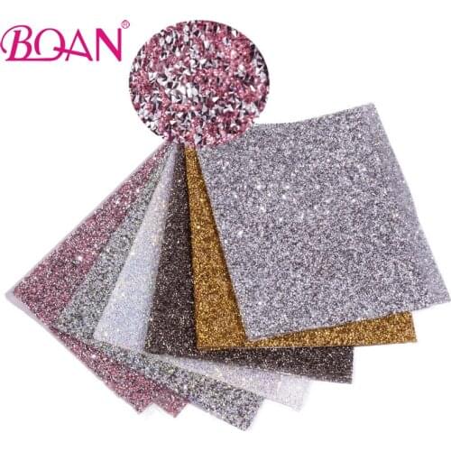 BQAN 1PC Luxury Full Diamond Nail Art Table Mat Foldable Salon Practice Cushion Pad Pillow Hand Holder Hand Rest Manicure Tools