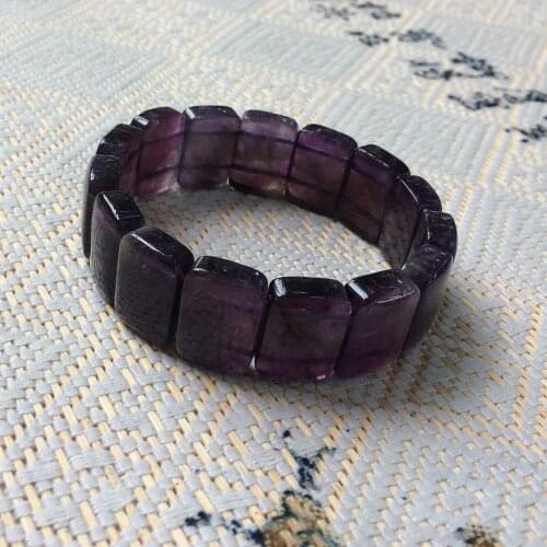 Natural amethyst stone beads bracelet natural gemstone bracelet DIY jewelry for woman birthstone of Sagittarius Aquarius