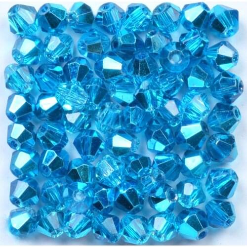 4mm Crystal Czech Beads Bicone Shape Stone Jewelry Findings Diy Spacer Earrings Glass Charms Bracelet Accessories