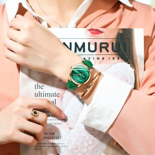 CHENXI Womens Watch Luxury High-end Ultra-thin Large Dial Simple Waterproof Leather Strap Ladies Fashion Quartz Watch WA226