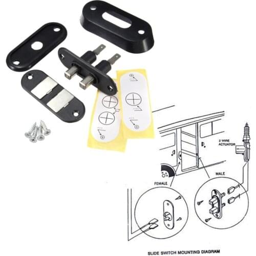 Black Sliding Door Switch for Car Van Alarm Central Locking Systems for T4