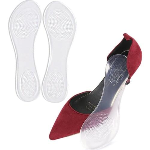 Insole Gel Clear Soft Shoes Cushion Woman Foot Insert Pad Universal High Heel Pad Foot Care Accessory