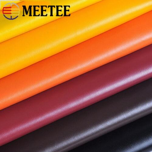 Meetee 50*136cm Pu Artificial Faux Leather Fabric for Sewing Sofa Chairs Car Bags DIY Leathercrafts Materials AP409