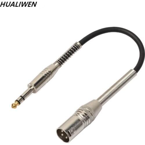 NOSYA 0.3 meters zinc alloy head stereo 6.35 revolution XLR public audio line