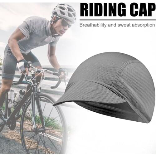 Riding Cycling Cap Protection Summer Elastic Hat Biking Solid Color Mesh Outdoor Sun Portable Dustproof Cycling Parts