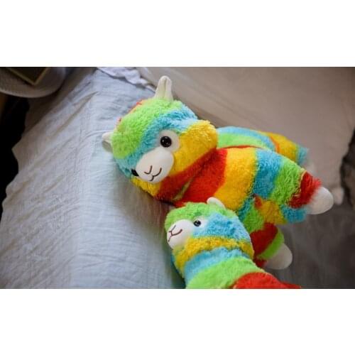 25cm Colorful Alpaca Plush Doll Baby Cute Animal Doll Soft Cotton stuffed doll Home Soft Toys Sleeping Mate Stuffed Plush Toys
