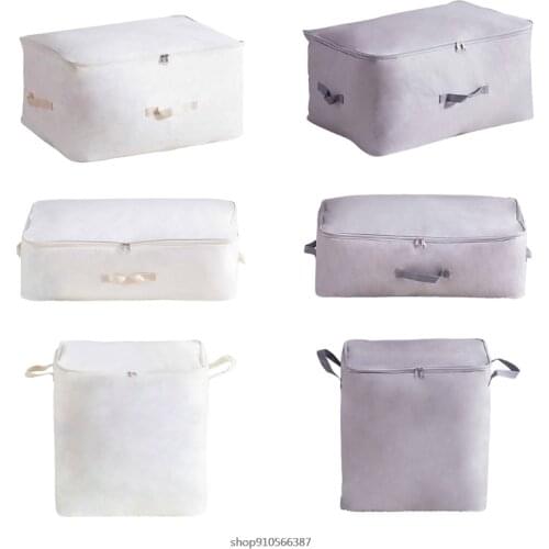 Oxford Clothing Storage Box Bedding Item Packing Bag Clothes Organizer Quilt Box Zipper Dirty Clothes Collecting Case Wholesales
