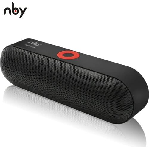 NBY S18 Portable Bluetooth Speaker with Dual Driver Loudspeaker,12 Hours Playtime,HD Audio Subwoofer Wireless Speakers with Mic