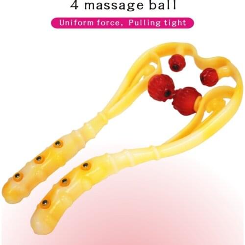 Manual 4-ball massager Cervical vertebra massager Cervical vertebra clip massage clip body relaxer