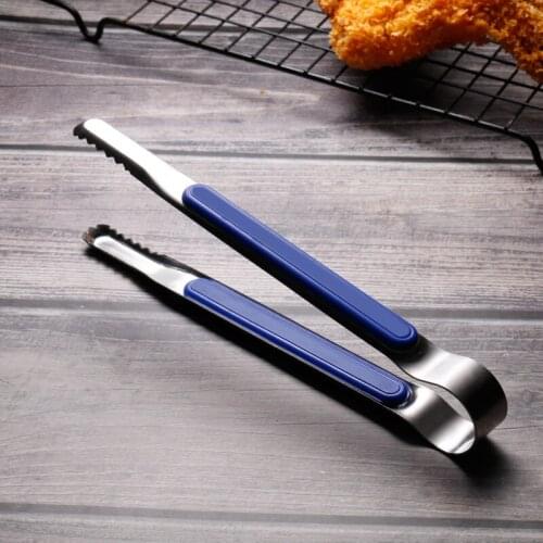 Stainless Steel BBQ Tongs Kitchen Utensils Buffet Cooking Tool Anti Heat Bread Clip Pastry Clamp Barbecue Kitchen Tongs Steel