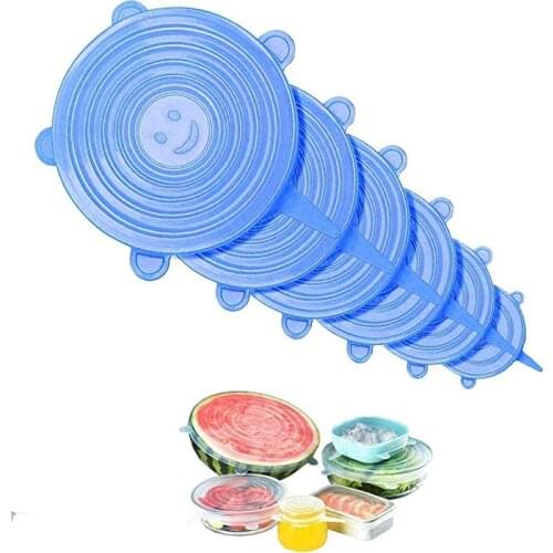 Silicone Stretch Lid, Silicone Covers for Bowls, Reusable Durable Food Storage Lid, Eco Lids, Suitable for Containers