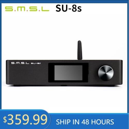 SMSL SU-8S MQA Decoder ES9068AS Bluetooth 5.0 SU8S DAC DSD512 PCM768kHz/32Bit with Remote Control SU-8 upgrade