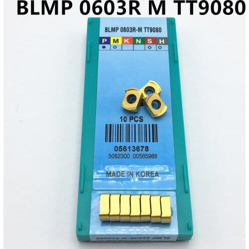 100PCS Carbide Insert BLMP 0603R M TT9080 Lathe Tool BLMP0603R Internal Turning Carbide CNC Machine Tool CVD + PVD Milling Tool
