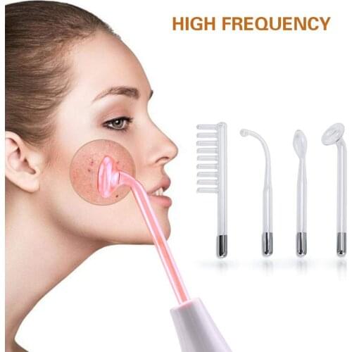 High Frequency Electrode Wand Device Facial Machine Acne Remover For Face Massager SPA Salon Beauty Instrument