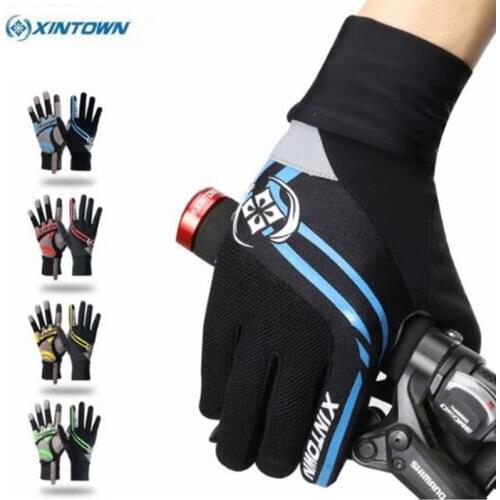 XINTOWN Riding Ciclismo Winter Cycling Gloves Bicycle Windproof Sports Wear Touch Screen Full Finger Long Gloves Bike Gloves
