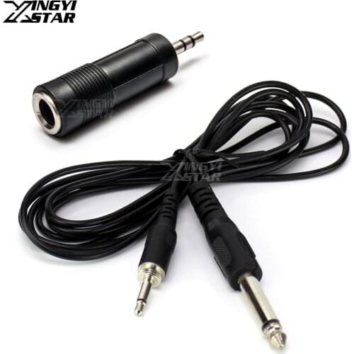 3.5mm Male External Screw to 6.35mm Jack Guitar Audio Cable Instrument Wire For Wireless Bodypack Transmitter Piano Drum Violin