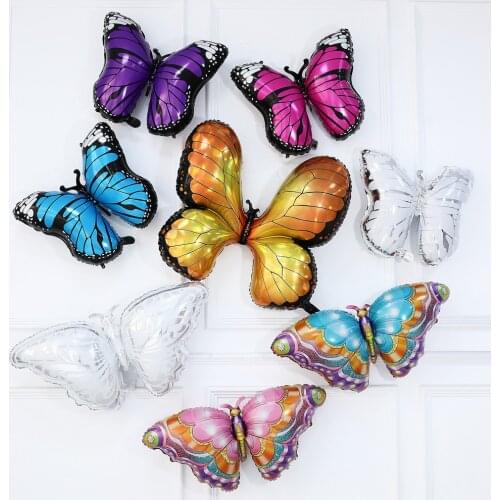 1PC Colorful Butterfly Aluminum Film Balloon Big/Mini Insect Series Theme Birthday Party Decor Childrens Toy Baby Shower Global
