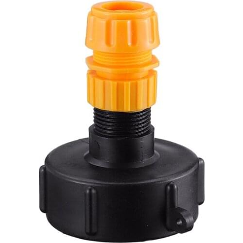1Pc Garden Water Polo Tank Valve For Ibc Container S60X6 Faucet Cover Adapter Factory With Male Thread Hose Connector Tools