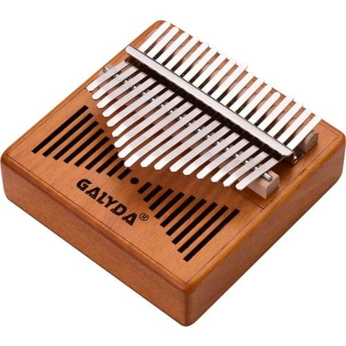 Kalimba 17-Key Thumb Piano Wooden Kalimba Mbira Musical Instrumnet Finger Piano Carrying Bag Tuning Hammer Protector Sticker