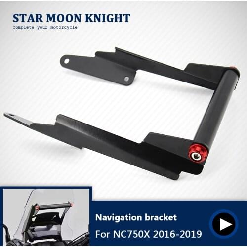 Aluminum Upper Fairing Stay Bracket GPS Mounting Bracket Holder Center Stand for Honda NC750X 2016 - 2019 Motorcycles 2017 2018
