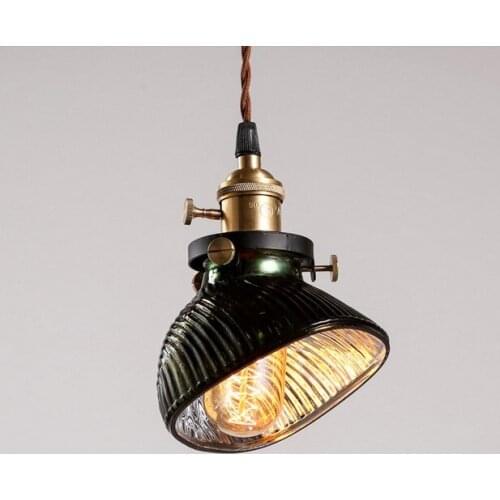 American Loft Style Glass Droplight Edison Vintage Pendant Light Fixtures For Dining Room Hanging Lamp Indoor Lighting Lamparas