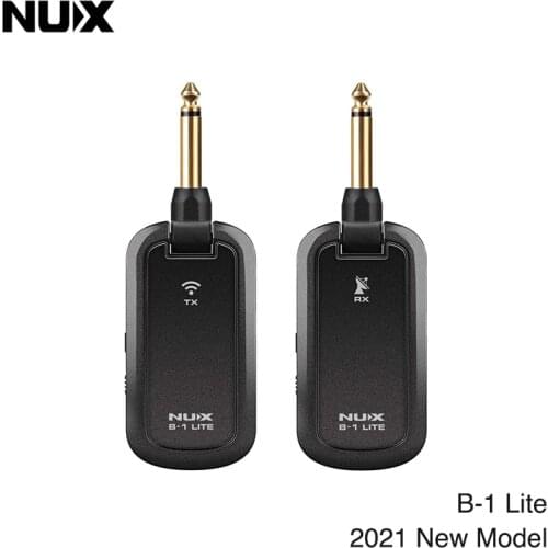 NUX B-1 Lite Wireless Guitar System 2.4GHz Rechargeable 4 Channels Audio Transmitter Receiver Cable For Acoustic Electric Guitar